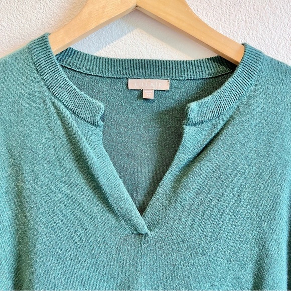 Lilla P Teal V-Neck Sweater - Picture 2 of 10